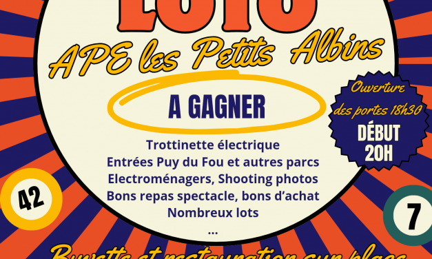 Loto – APE les Petits Albins