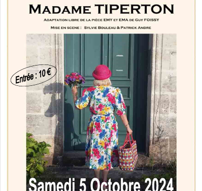 Théatre – “AU SECOURS MADAME TIPERTON”