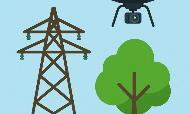 Survol de drones sur la commune pour l’entretien du réseau électrique