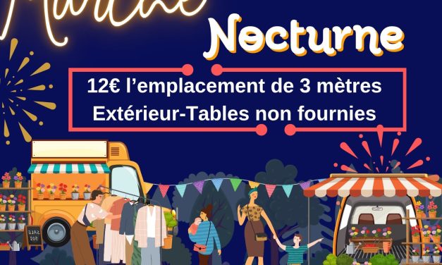 🌙 Marché nocturne – Appel aux artisans !